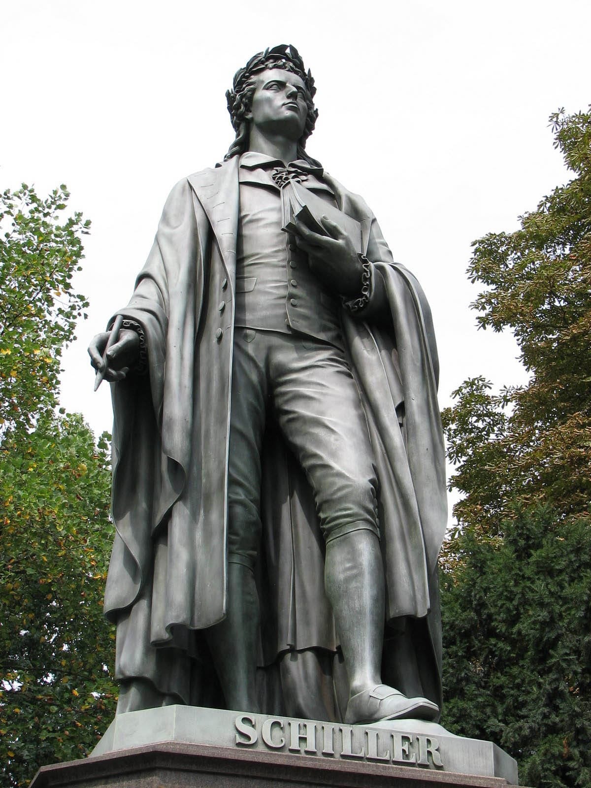 Friedrich Schiller stood as a beacon to those who rejected the Kantian and Romantic doctrines of the irrationalist school of thought. Schiller insisted, as did Ludwig von Beethoven, that an intelligible principle of creative discovery exists, and that therefore a standard for truth and beauty is knowable. Here, a statue of Friedrich Schiller in Frankfurt, Germany. Credit: EIRNS/Helen Møller