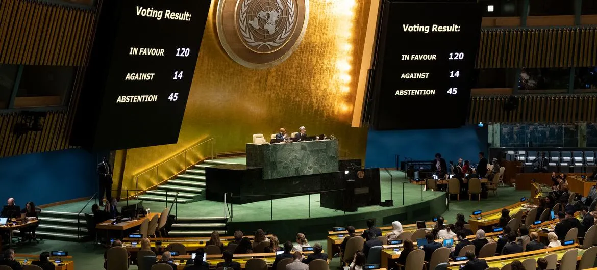 Global Majority Passed a UN General Assembly Resolution 120-14 for a Humanitarian Truce/Ceasefire in Gaza-Israel