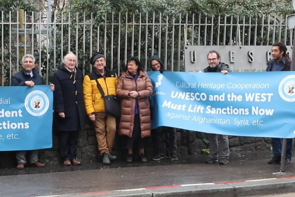 Schiller Institute Delivers Protest Petition to UNESCO Headquarters