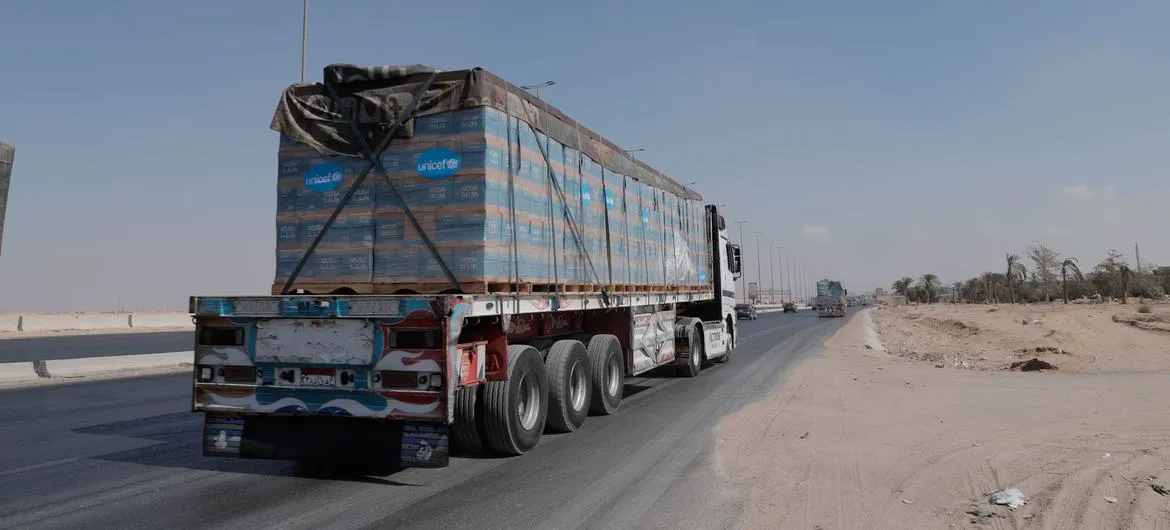 Israeli Forces Shelled Another Humanitarian Convoy, Carrying UNICEF Aid