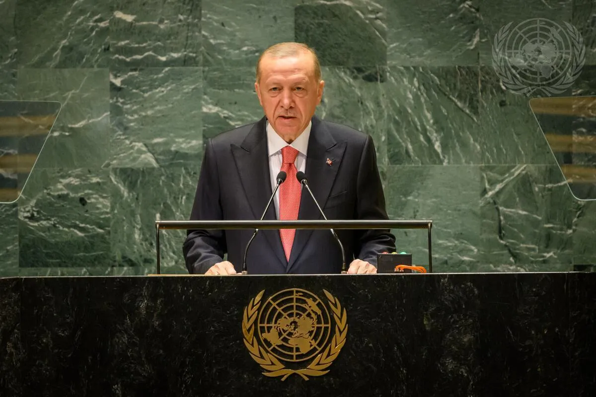 Erdogan Tells UNGA, Use Resolution 377, Stop Netanyahu Just as We Stopped Hitler