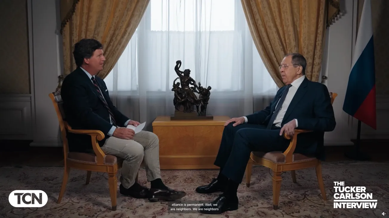 Tucker Carlson Interviews Sergey Lavrov: Nuclear Disaster or Cooperation 'For the Sake of the Universe'?