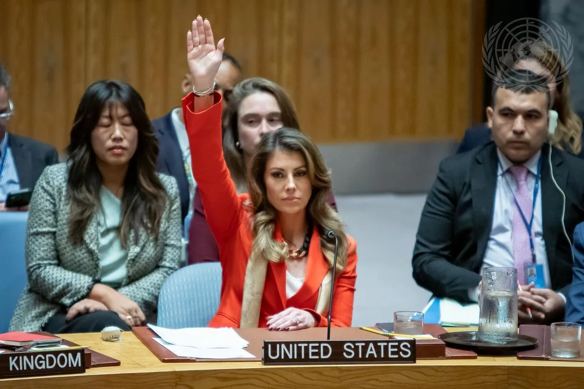 U.S. Vetoes New Gaza Ceasefire Resolution in Security Council
